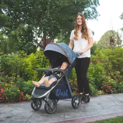 Monbebe Dash Travel System Stroller and Infant Car Seat, Boho