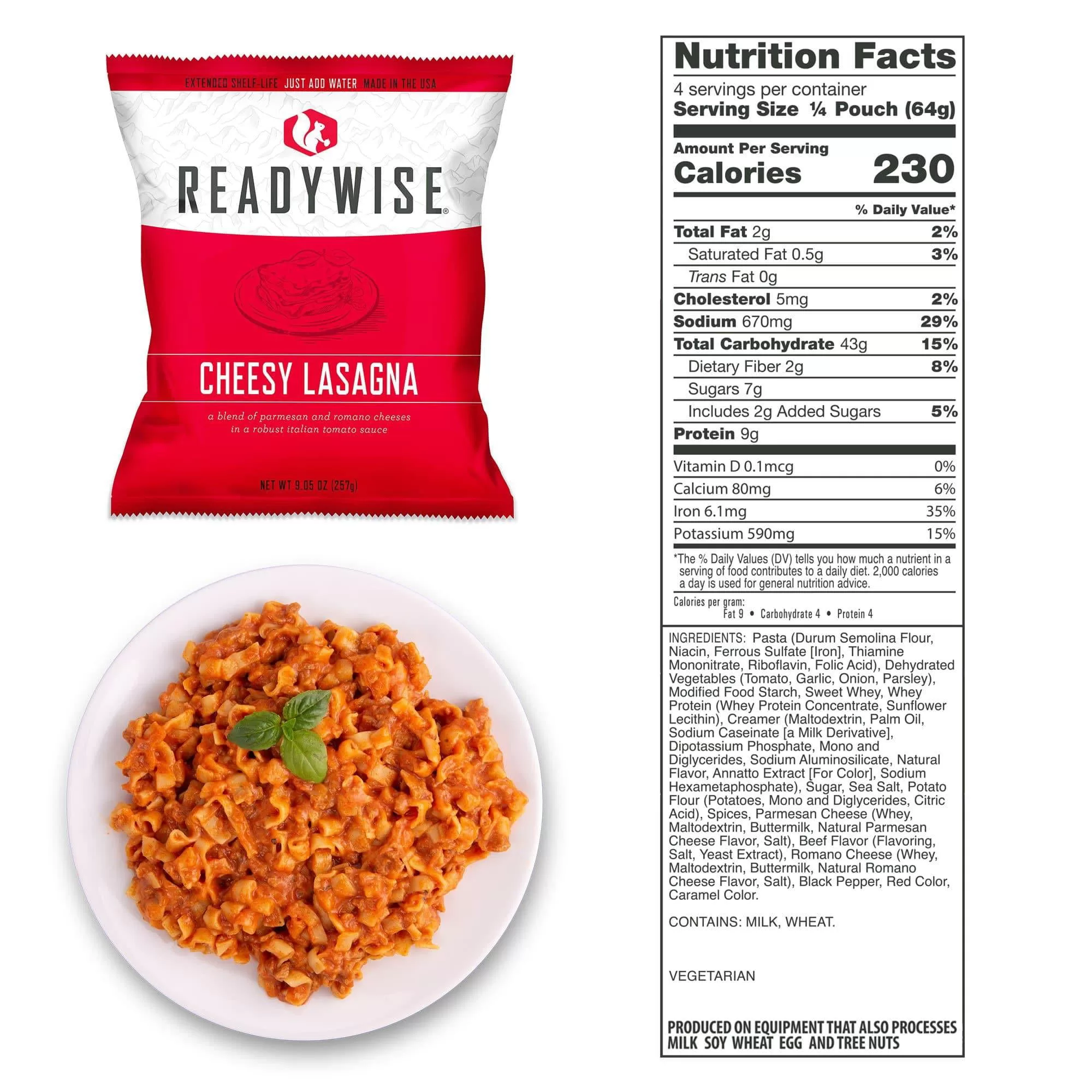 American Red Cross 60 Serving Emergency Meal Food Supply - Bucket