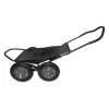 Hawk Hunting Crawler 500 Pound Capacity Foldable Multi Use Game Recovery Hunting Game Cart, Black