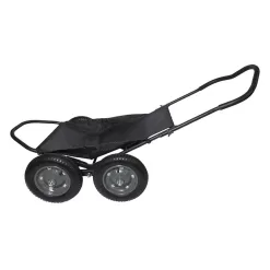 Hawk Hunting Crawler 500 Pound Capacity Foldable Multi Use Game Recovery Hunting Game Cart, Black