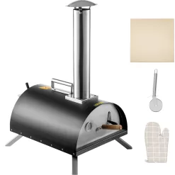 VEVOR Wood Fired Oven 12" Portable Pizza Oven, Max Temperature Stainless Steel Portable Wood Fired Pizza Oven 