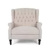 Noble House Apaloosa Beige Nailhead Trim Recliner