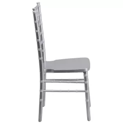 BizChair Silver Wood Chiavari Chair