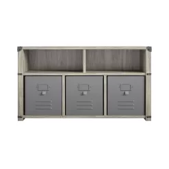 Little Seeds Nova Bedroom Storage Bench – Grey Oak