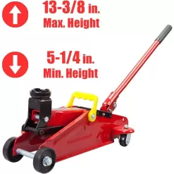Big Red T82040 2-Ton Trolley Floor Jack with 2-Ton Jack Stands and Shop Creeper