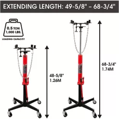 Big Red TR3942 1/2-Ton Telescoping Transmission Floor Jack