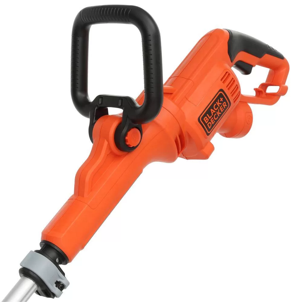 BLACK+DECKER GH3000 14 in. 7.5 AMP Corded Electric Curved Shaft 0.080 in. Single Line 2-in-1 String Trimmer & Lawn Edger with Automatic Feed