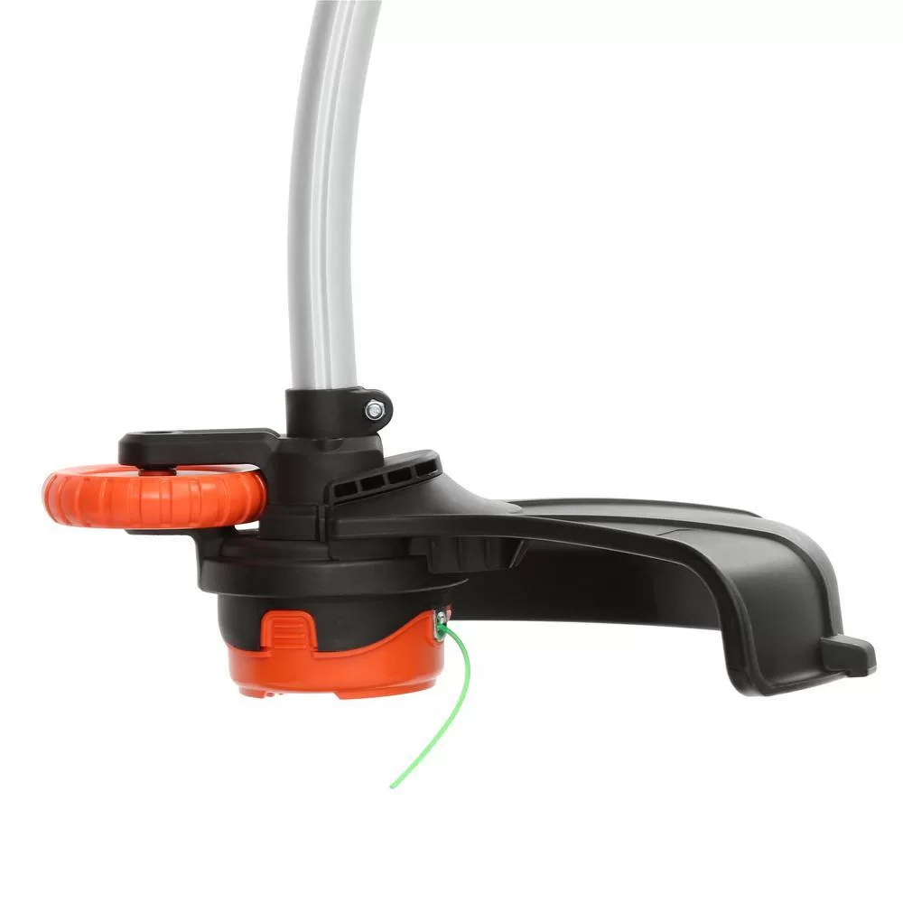BLACK+DECKER GH3000 14 in. 7.5 AMP Corded Electric Curved Shaft 0.080 in. Single Line 2-in-1 String Trimmer & Lawn Edger with Automatic Feed