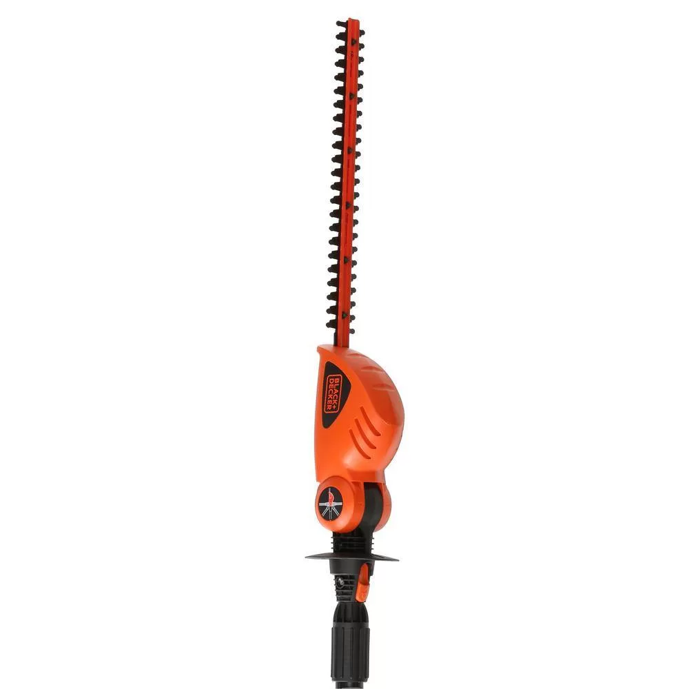 BLACK+DECKER LPHT120 20V MAX Cordless Battery Powered Pole Hedge Trimmer Kit with (1) 1.5Ah Battery & Charger