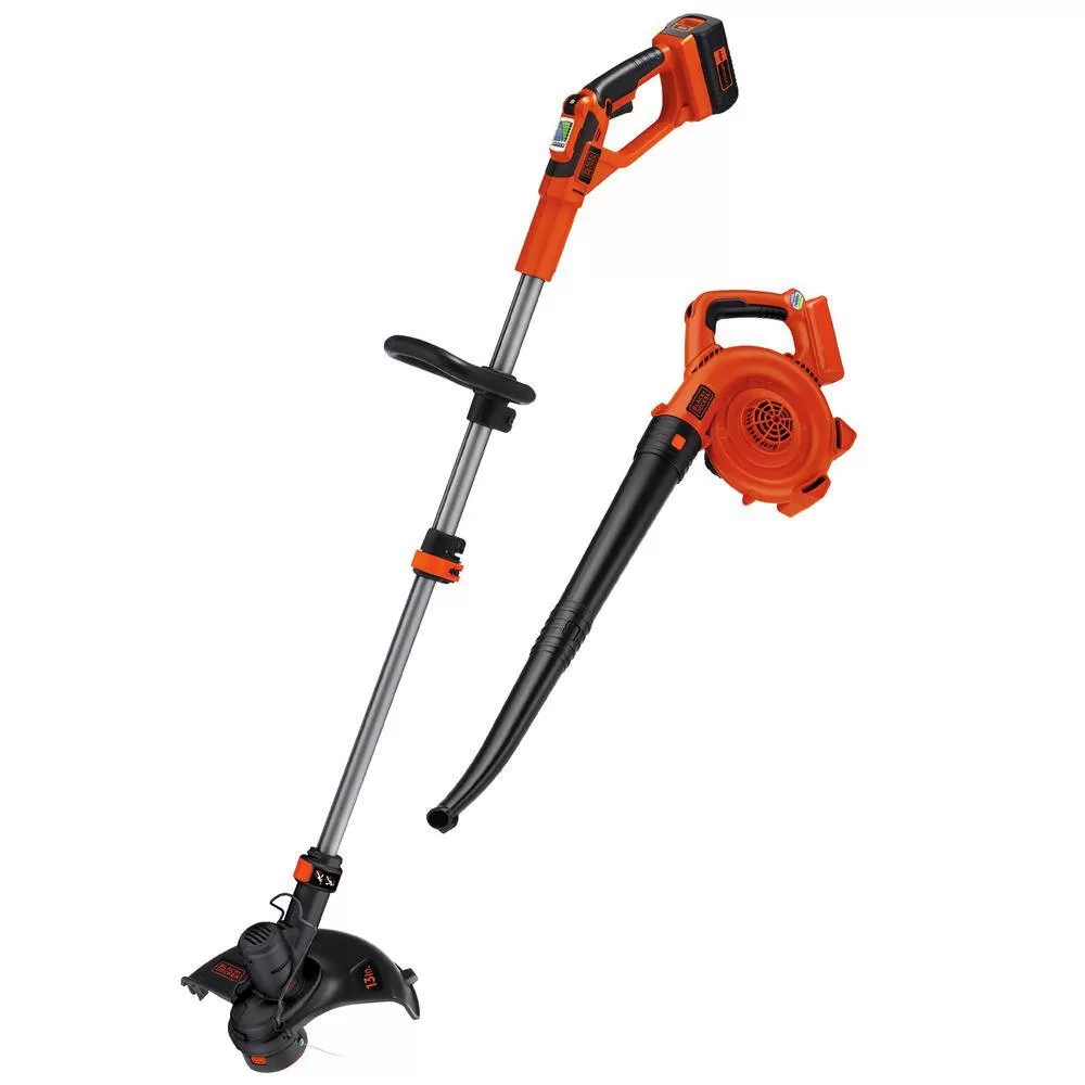BLACK+DECKER LCC140 40V MAX Brushless Cordless Battery Powered String Trimmer (1) 2Ah Battery & Charger & Leaf Blower (Tool Only)