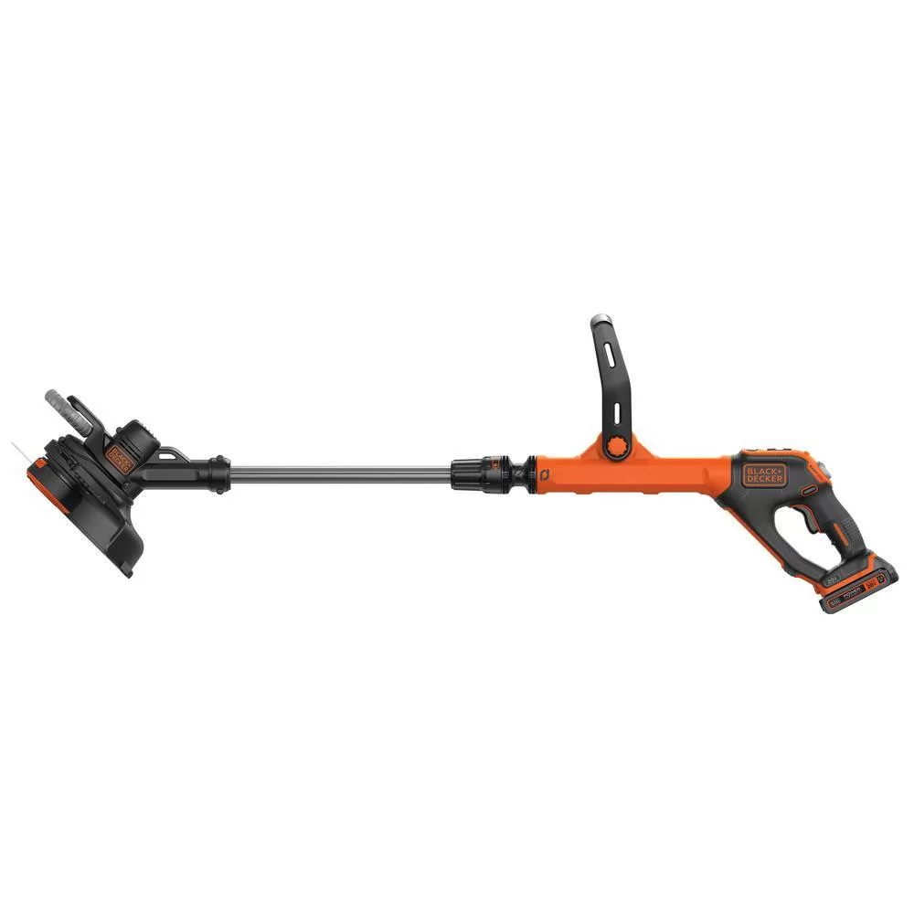 BLACK+DECKER LSTE523 20V MAX Cordless Battery Powered 2-in-1 String Trimmer & Lawn Edger with (1) 2.5 Ah Battery & Charger