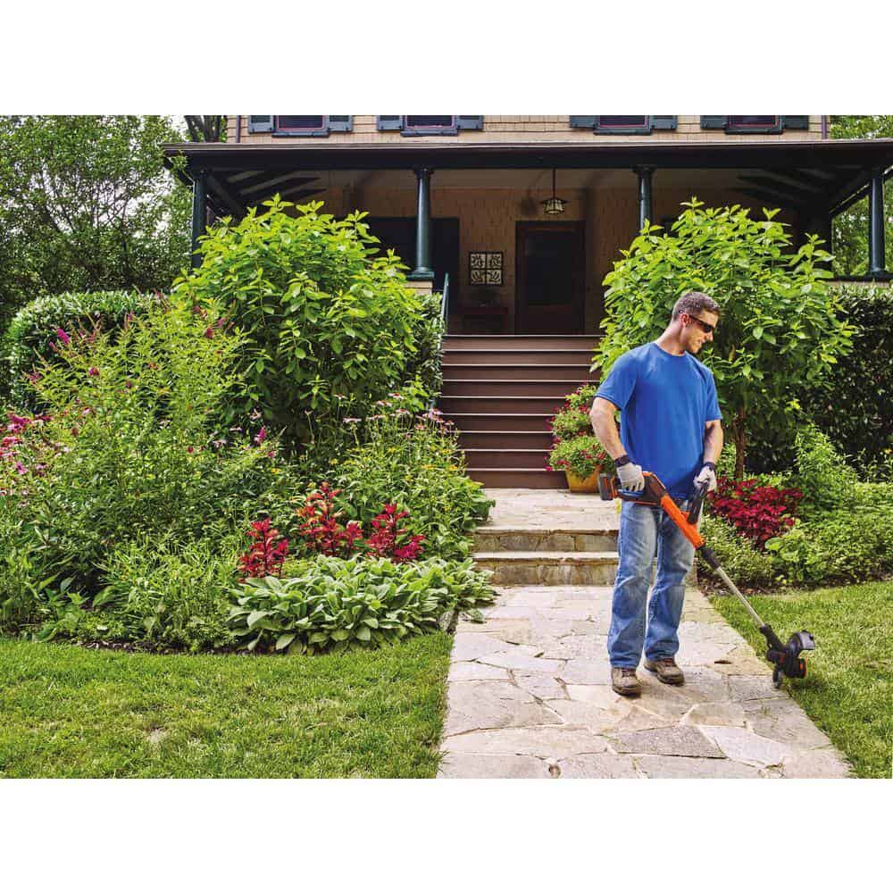BLACK+DECKER LSTE523 20V MAX Cordless Battery Powered 2-in-1 String Trimmer & Lawn Edger with (1) 2.5 Ah Battery & Charger