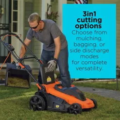 BLACK+DECKER MM2000 20 in. 13 AMP Corded Electric Walk Behind Push Lawn Mower