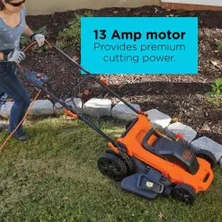 BLACK+DECKER MM2000 20 in. 13 AMP Corded Electric Walk Behind Push Lawn Mower