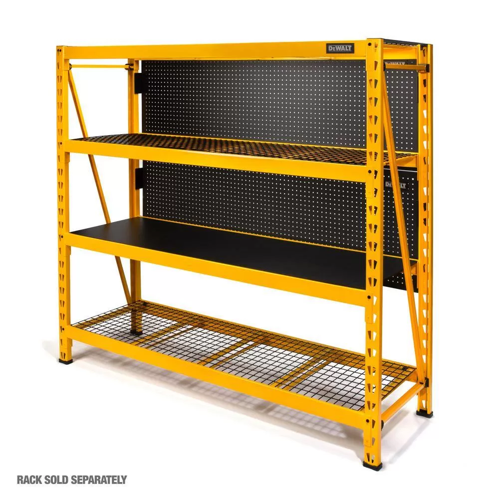 DEWALT DXST10000PBK 71 in. H x 24 in. W Pegboard Black Metal Kit for DXST10000 6 ft. Industrial Storage Rack