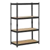 Muscle Rack 5-Tier Heavy Duty Steel Garage Storage Shelving Unit in Black (48 in. W x 72 in. H x 24 in. D)