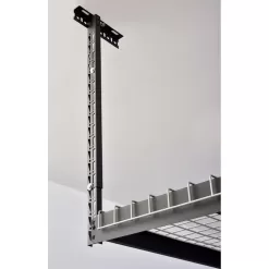 Husky ACR3296B-P Adjustable Height Overhead Ceiling Mount Garage Rack in Black (42 in. H x 96 in. W x 32 in. D)