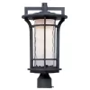 Maxim Lighting Oakville 10 in. Wide 1-Light Outdoor Black Oxide Post Light