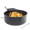Sunnydaze Decor KF-SCFR36 36 in. Round Steel Wood Burning Fire Pit Kit with Rotating Cooking Grate
