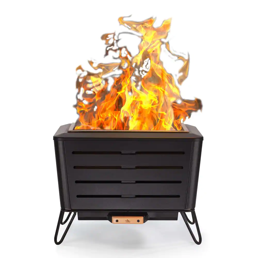 TIKI 112000268 Portable Fire Pit Metal Black