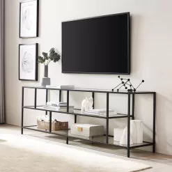 Meyer&Cross Winthrop 70 in. Blackened Bronze Rectangle TV Stand Fits TV's up to 80 in.