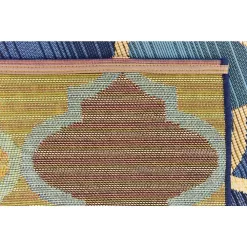Unique Loom Outdoor Eden Trellis Blue 10' 0 x 12' 0 Area Rug