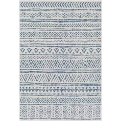 Artistic Weavers 7 ft. 10 in. x 10 ft. 2 in. Indoor/Outdoor Blue/White Area Rug