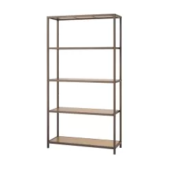 TRINITY Bronze Anthracite 5-Tier Steel Shelving Unit (32 in. W x 60 in. H x 12 in. D)