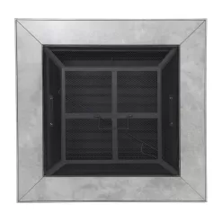 Hampton Bay 2195FPA-1-34 Stoneham 34 in. x 15.5 in. Square Steel Wood Fire Pit with Tile Top