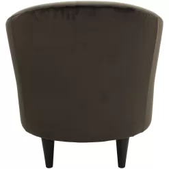 Mainstays Microfiber Tub Accent Chair, Chocolate Brown