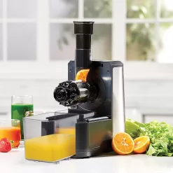 Emeril Lagasse Pasta & Beyond Electric Pasta and Noodle Maker Machine with Slow Juicer Attachment, Black