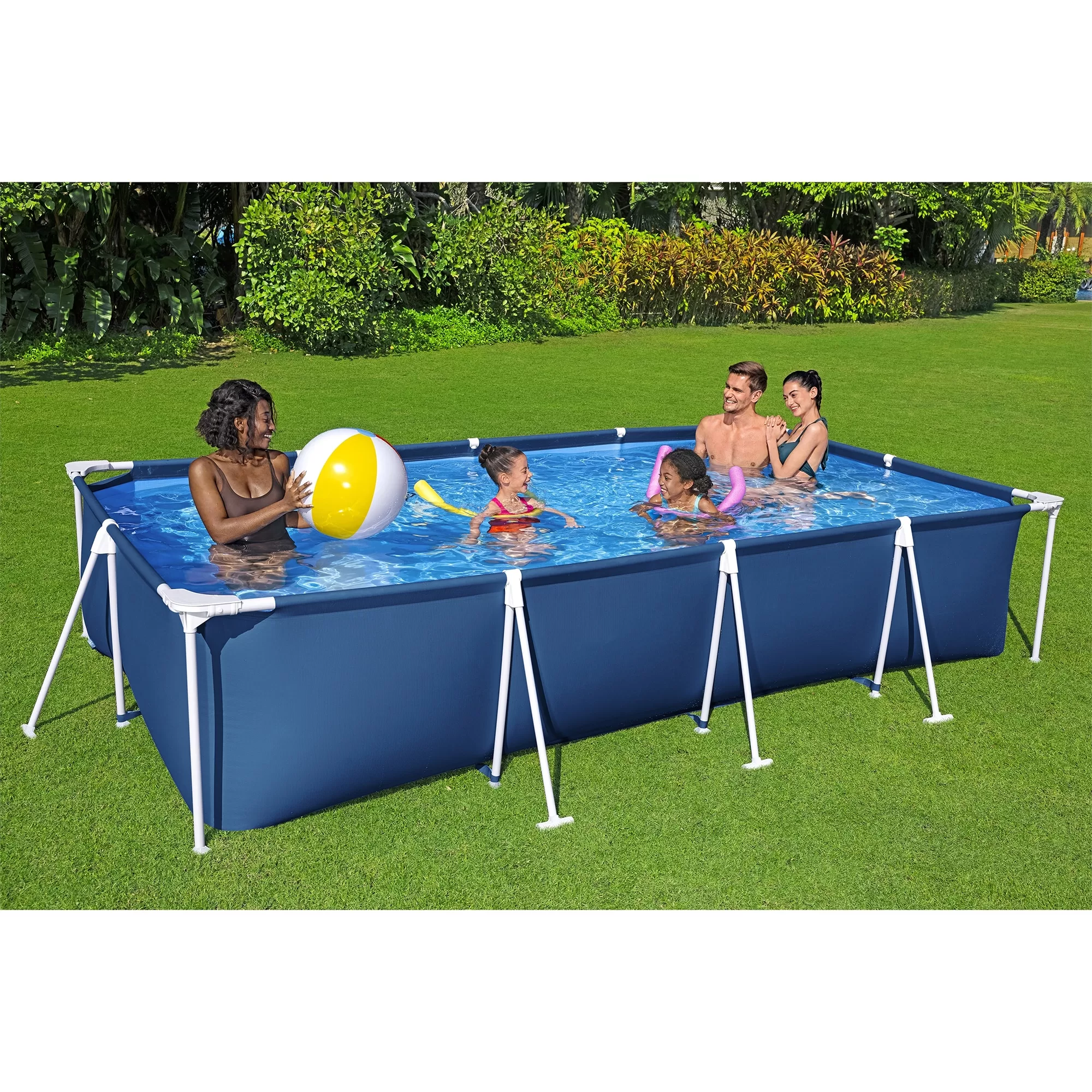 Bestway: Steel Pro 13'1" x 6'11" x 32" Above Ground Pool Set - 1506 Gallons, Outdoor Family Pool