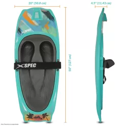 Xspec Kneeboard for Knee Surfing Boating Waterboarding, Aqua
