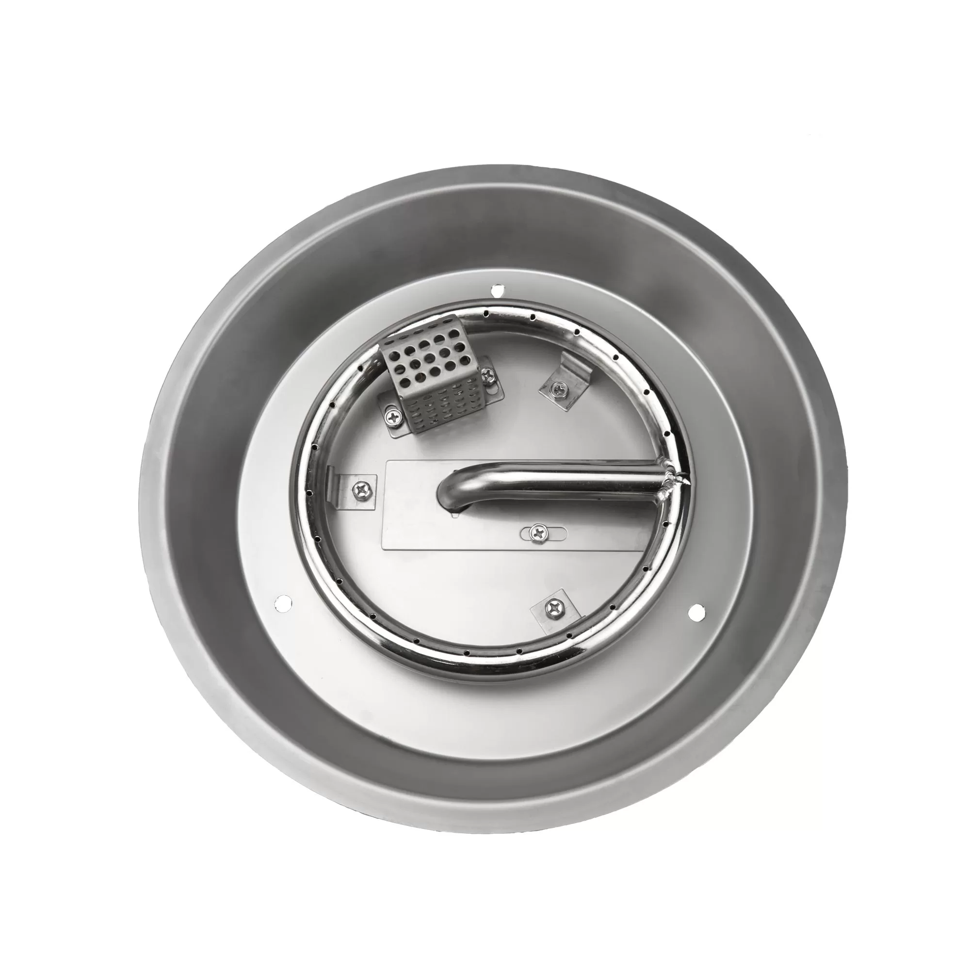 12" Round CSA Certified Fire Pit Burner Kit, Stainless Steel, Propane, Electronic Ignition