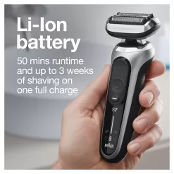 Braun Series 7 7025s Flex Rechargeable Wet Dry Men's Electric Shaver with Beard Trimmer