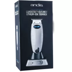 Andis Cordless T-Outliner Trimmer with BeauWis Blade Brush