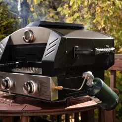 Blackstone 15" Cordierite Stone Portable Outdoor Pizza Oven with Pizza Peel and Cutter