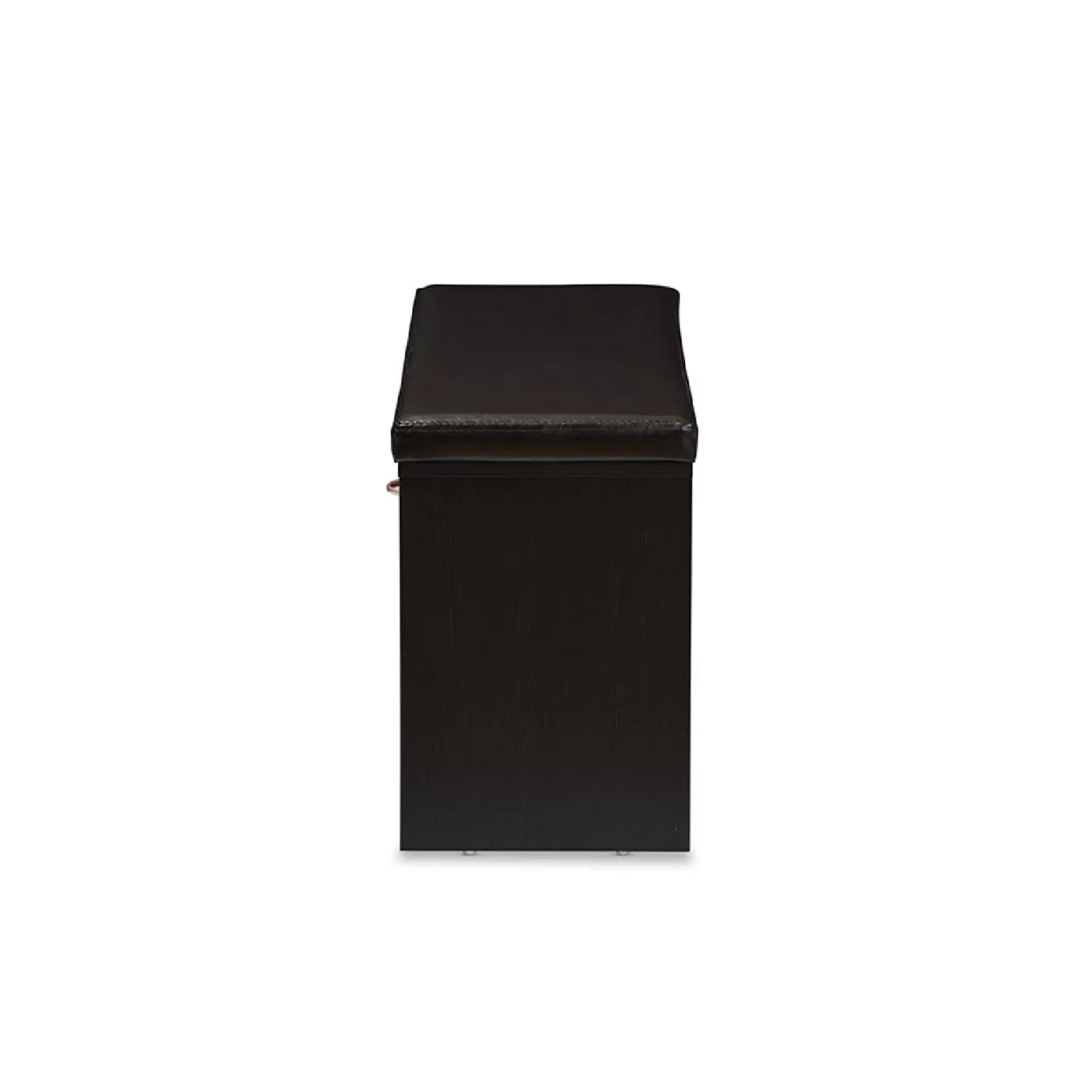 Baxton Studio Foley Entryway Cushioned Bench Shoe Rack Cabinet Organizer