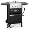 Sophia & William 2-Burner Gas Grill and Griddle Combo with Wheels