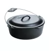 Lodge Cast Iron 9 Quart Seasoned Cast Iron Camp Dutch Oven With Bail Handle