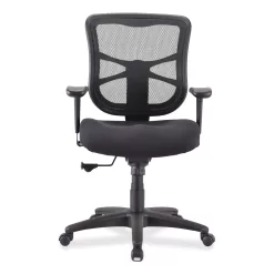 Alera Elusion Series 275 lb. Mid-Back Mesh Task Office Chair - Black