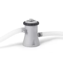 Intex 26701EH 10ft x 30in Prism Frame Above Ground Circle Swimming Pool & Filter Pump, Gray