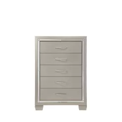 Unbranded 5- Drawers Champagne Glamour Chest of Drawers