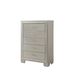Unbranded 5- Drawers Champagne Glamour Chest of Drawers