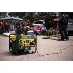 Champion Power Equipment 200978 4500-Watt Recoil Start Gasoline and Propane Powered Dual Fuel Open Frame Inverter Generator with CO Shield