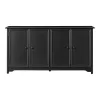 Home Decorators Collection Bradstone 4 Door Charcoal Black Storage Console
