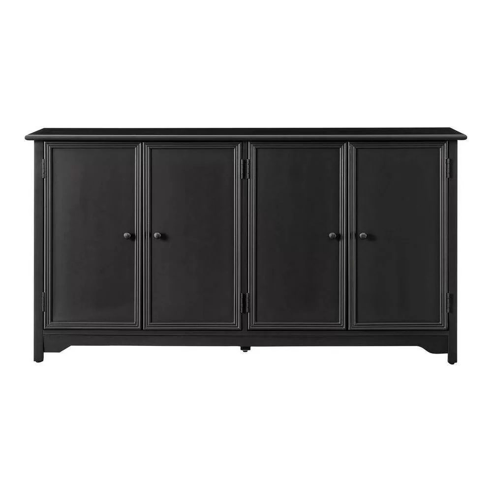 Home Decorators Collection Bradstone 4 Door Charcoal Black Storage Console