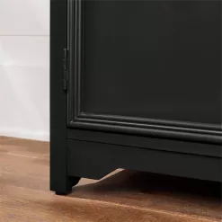 Home Decorators Collection Bradstone 4 Door Charcoal Black Storage Console