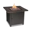 Endless Summer GAD1401M 30 in. W Bronze Finish Steel Base Faux Slate Mantel LP Gas Fire Pit with Electronic Igition and Lava Rocks