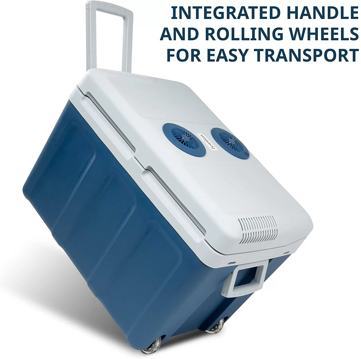 Ivation Electric Portable 45 L Cooler & Warmer W/ Wheels & Handle, for Travels